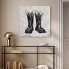 Art Remedy Rainboots and Daisies Chic Farmhouse Wall Art Unframed - 2 of 4