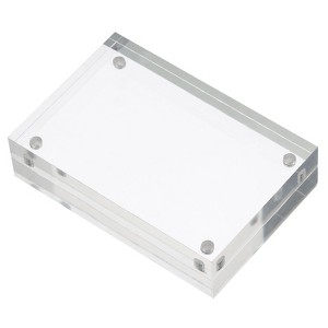 Unique Bargains Home Office Double-Sided Magnetic Acrylic Picture Frame - 1 of 4