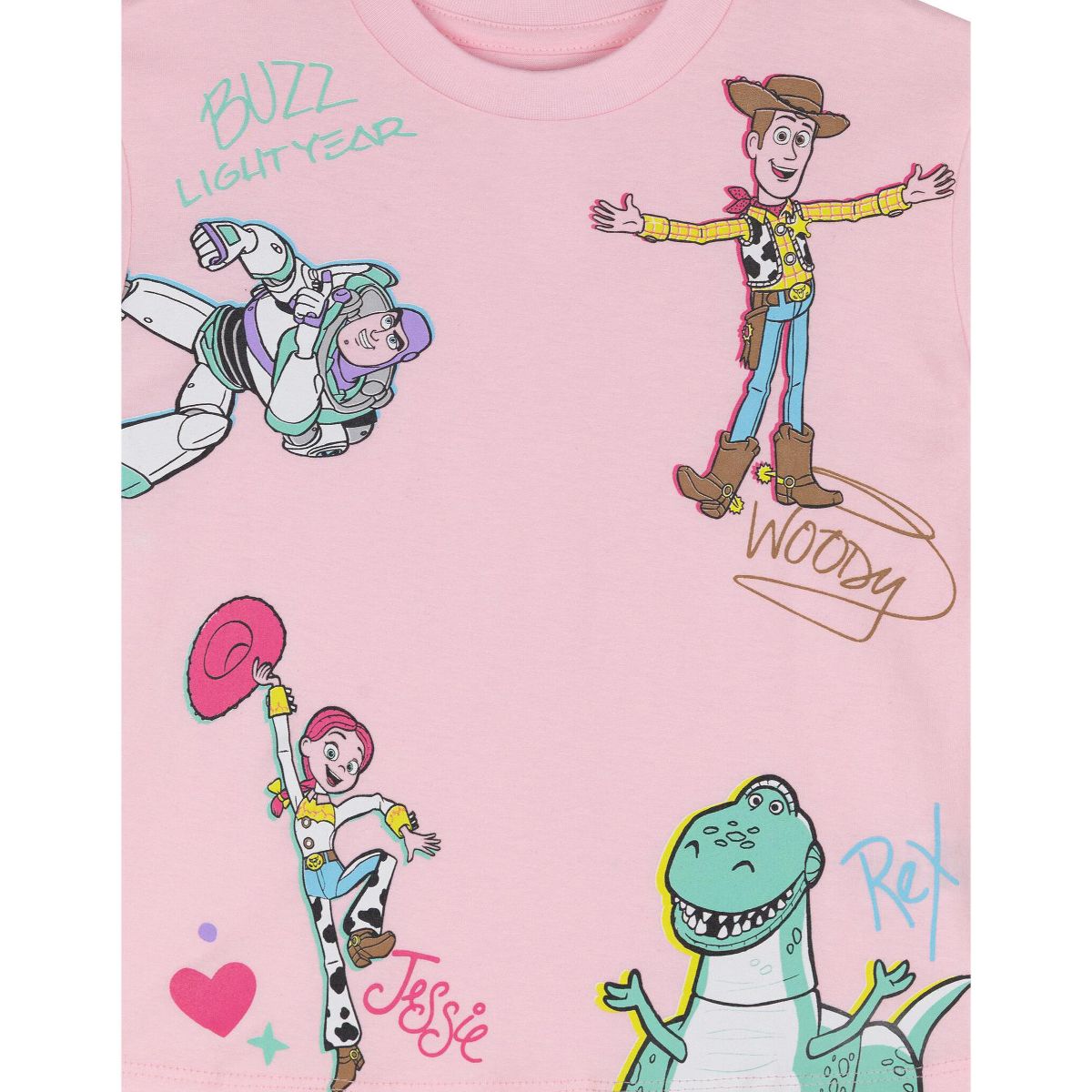 Disney Girls Peplum T-Shirt and Leggings Outfit Set Toddler - thumbnail 8