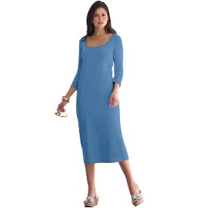 Jessica London Stretch Cotton T-Shirt Dress - 1 of 4