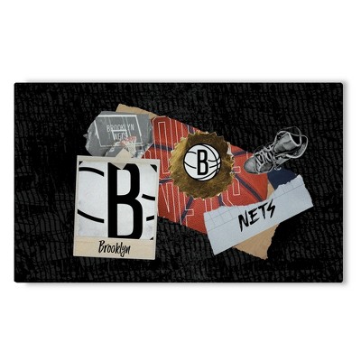 NBA Brooklyn Nets Display Washable Rug 32 x 62 Inches