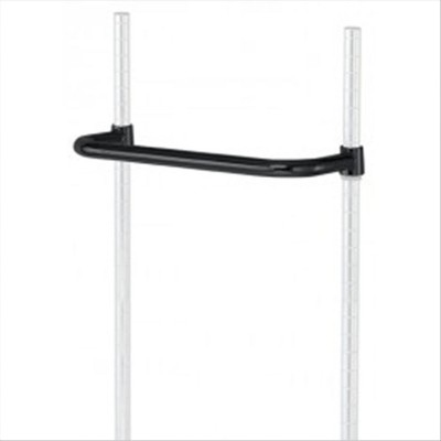 Quantum Storage Systems Push Handle, 18"W, Black Epoxy Antimicrobial Finish