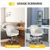 APRILSOUL Accent chair Modern home office leisure chair with adjustable velvet height and adjustable casters - 3 of 4