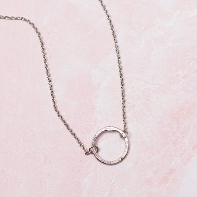 Classic Circle Necklace Brass