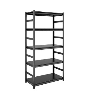 Clihome 63"H Heavy Duty Shelving Unit 5-Tier,2000 lb Capacity Steel Rack, Adjustable Shelves with Side Rails Storage Shelf - 1 of 4