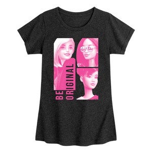 Girls' - Barbie - Be Original Fitted Short Sleeve Graphic T-Shirt - 1 of 4