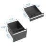 YONWAY 3 Drawer Metal File Cabinet, Vertical Filing Cabinet with Lock, Mobile File Storage Cabinet, for Letters/Legal/A4, for Home Office and School - 4 of 4