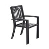 2pc Outdoor Stackable Bistro Chairs - Captiva Designs: Metal Dining, Weather-Resistant - image 3 of 4