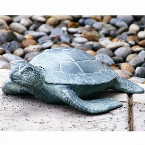 SPI Home Garden Turtle Metal Sculpture – Nature-Inspired Decorative Turtle for Lawn, Patio, or Porch Display, 17" Wide - 1 of 3