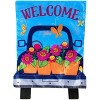 Spring Pickup Applique House Flag Welcome Floral 28" x 40" Briarwood Lane - 3 of 4