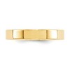 Black Bow Jewelry 4mm 10K White or Yellow Gold Flat Comfort Fit Band - 2 of 4