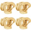 Saro Lifestyle Napkin Rings With Wavy Stacked Design (Set of 4) - 2 of 3