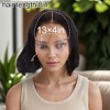 Unique Bargains Women's Straight Long Hair Wig 13x4in 180 Real Human Hair Black 1 Pc - 4 of 4