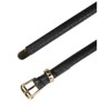 Allegra K Women's Skinny Embossed Faux Leather Alloy Pin Buckle Jeans Dresses Pants Belt - 2 of 4