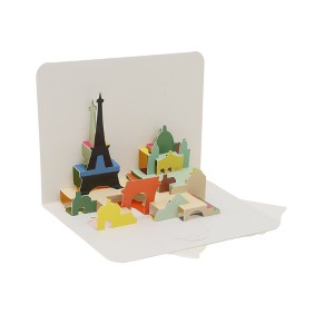 Unique Bargains Greeting Card Assorted Color 6.1"x4.5"x0.4" 1 Pc - 1 of 3