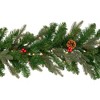 Northlight Real Touch™ Pre-Lit Mixed Noble Spruce Garland - 9' x 14" - Clear Lights - 4 of 4