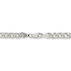 Black Bow Jewelry 5.5mm, Sterling Silver, Solid Rambo Curb Chain Necklace - 4 of 4