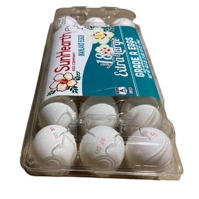 SunHearth Extra Large White Grade A Eggs - 18ct