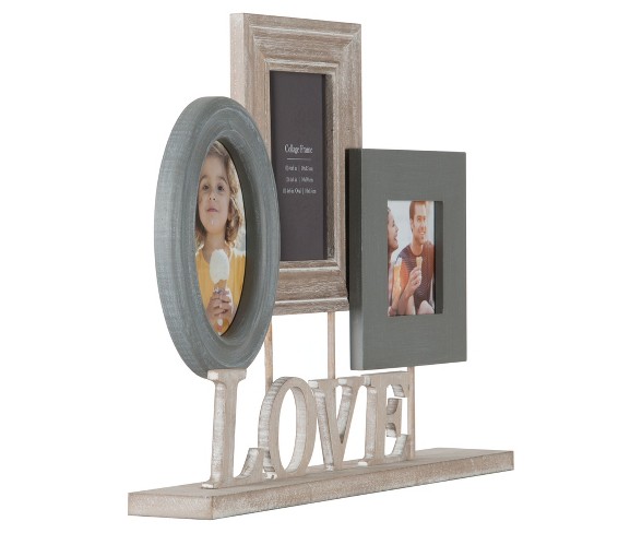 Burnes of Boston Multiple Picture Frame - Mid Gray