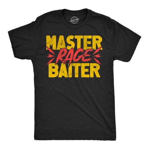 Мужские футболки Crazy Dog T-Shirts, Inc. Mens Funny T Shirts Master Rage Baiter Sarcastic Graphic Tee For Men - Crazy Dog Men's T Shirt with Fun Design Black XXL