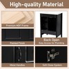 24" Freestanding Bathroom Vanity with Ceramic Sink, Soft-Close Cabinet & Drawers, Retro Metal Handles, Open Back for Plumbing - 4 of 4