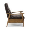 Lyngins Modern Wood Arm Recliner Chair with Push Back & Footrest,Accent Club Chair for Living Room,Bedroom - 3 of 4