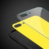 Reiko iPhone 8 Plus Hard Glass Design TPU Case in Yellow - 3 of 4