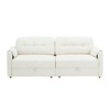79.5" Teddy Cotton Linen 3-Seater Sofa with High-Resilience Cushions - 4 of 4