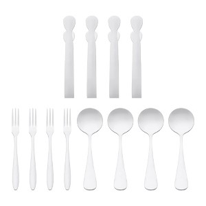 REGALWOVEN 12 Piece Stainless Steel Mirror Polished Silverware Set Flatware - 1 of 4