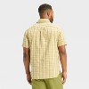 Houston White Men's Plaid Seersucker Collared Button-Down Shirt - Yellow - 2 of 3