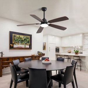 SKRAN 52 Inch Ceiling Fans , 6-Speed Low Profile Fans with 3-Color Lights, 3-Timer Reversible and Remote for Bedroom Living Room,Patio - 1 of 4
