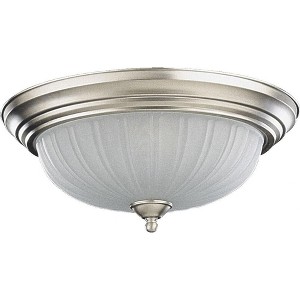 Quorum Lighting 3 - Light Flush Mount in  Satin Nickel - 1 of 1