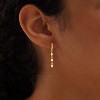 Gold Earrings for Women Trendy, Simple Dainty 14K Gold Plated Paperclip Square Chain Link Dangle Pin Stud Huggie Earrings Lightweight - 2 of 4