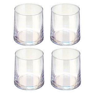 Unique Bargains Clear Glass Heavy Base Whiskey Glasses 4 Pcs - 1 of 4