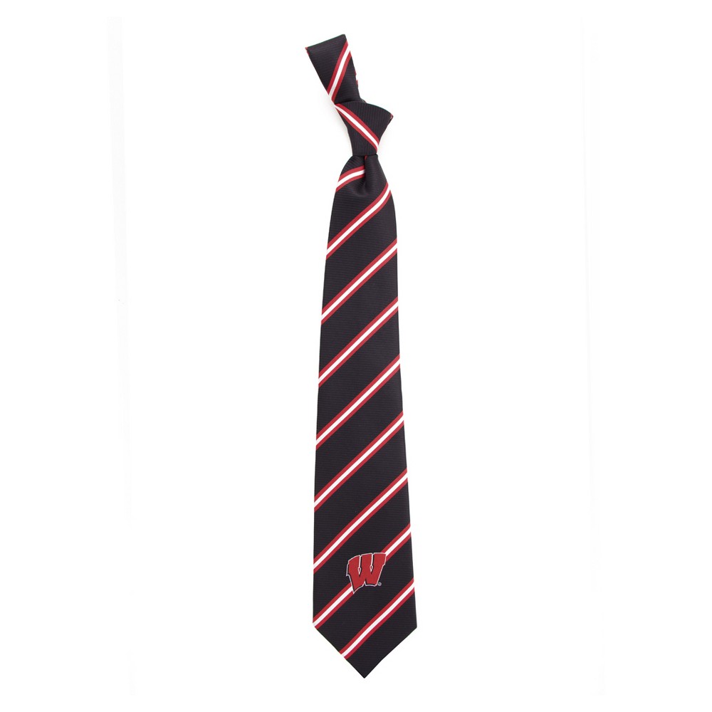 NCAA Wisconsin Badgers Eagles Wings Stripe Two Necktie