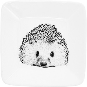 Pavilion Gift Company- Hedgehog - Pet Animal 4.25" Keepsake Trinket Jewelry Hedgehog Lover Home Decor Stoneware Dish - 1 of 4