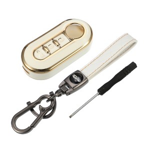 Unique Bargains Car Smart Key Fob Case Kit Compatible for Fiat 500 - 1 of 4