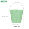 Unique Bargains Galvanized Metal Rustic Multipurpose Bucket with Handle 6 Pcs - 2 of 4