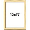 PosterPalooza | Simple Gold Picture Frame - UV Acrylic, Foam Board Backing, Hanging Hardware - 2 of 4