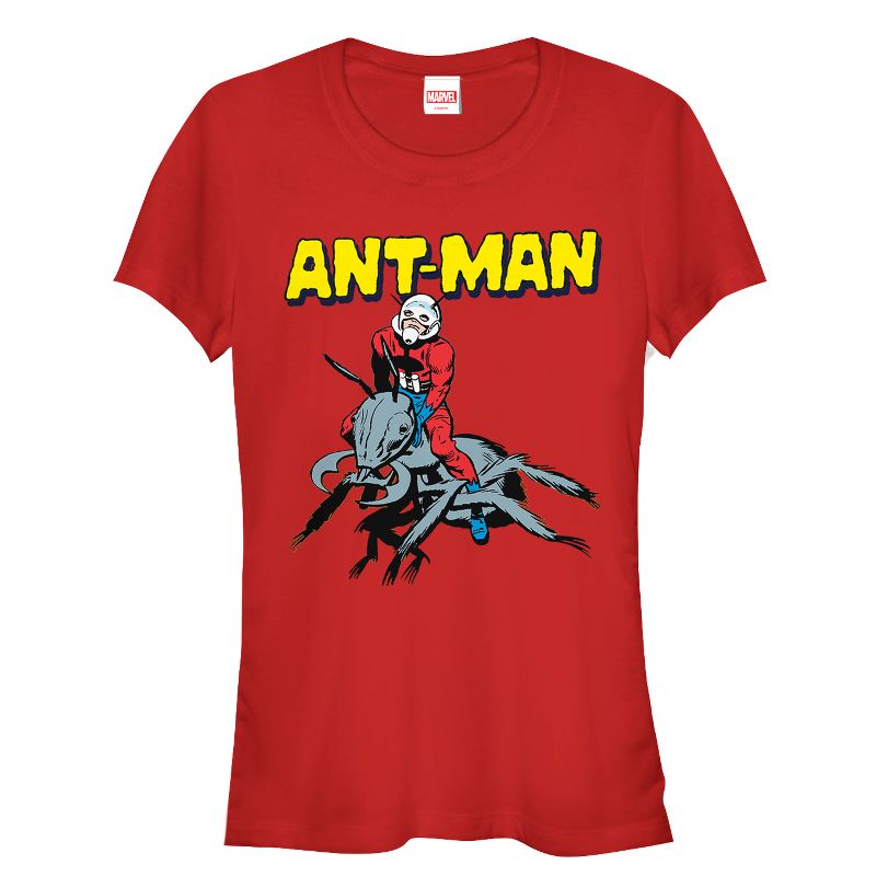 Juniors Womens Marvel Ant-Man Vintage Ant Rider T-Shirt, 1 of 4