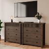 Modern Dresser with Fluted Panel Design - 6-Drawer Wooden Chest, Minimalist Oak Finish, Soft-Close Sliding, 50lb/Drawer Capacity, Anti-Tip Kit - 2 of 4