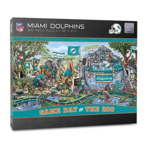 NFL Miami Dolphins Game Day at the Zoo 500pc Puzzle - 1 of 4