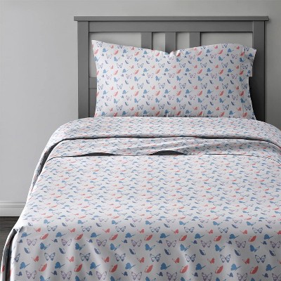 Kids 4 Piece Bed Sheet Set - Cute & Cozy Wrinkle-Resistant with Vibrant Designs - CGK Linens.
