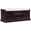 CAVINAS Entryway Storage Bench with 2 Drawers and 2 Cabinets,Shoe Bench with Removable Cushion,Bench with Storage for Living Room,Hallway - 2 of 4