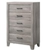 Okak Modern Wooden Dresser for Bedroom with 4 Drawers, Storage Chest of Drawers Nightstand Bed Side Cabinet for Living Room Hallway - 4 of 4