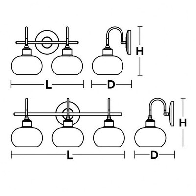 AFX Laney 3 - Light Vanity in  Black