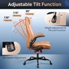 Ergonomic High Back Office Chair, Adjustable Flip-up Armrests Desk Chair with Lumbar Support and Thick Headrest - 4 of 4