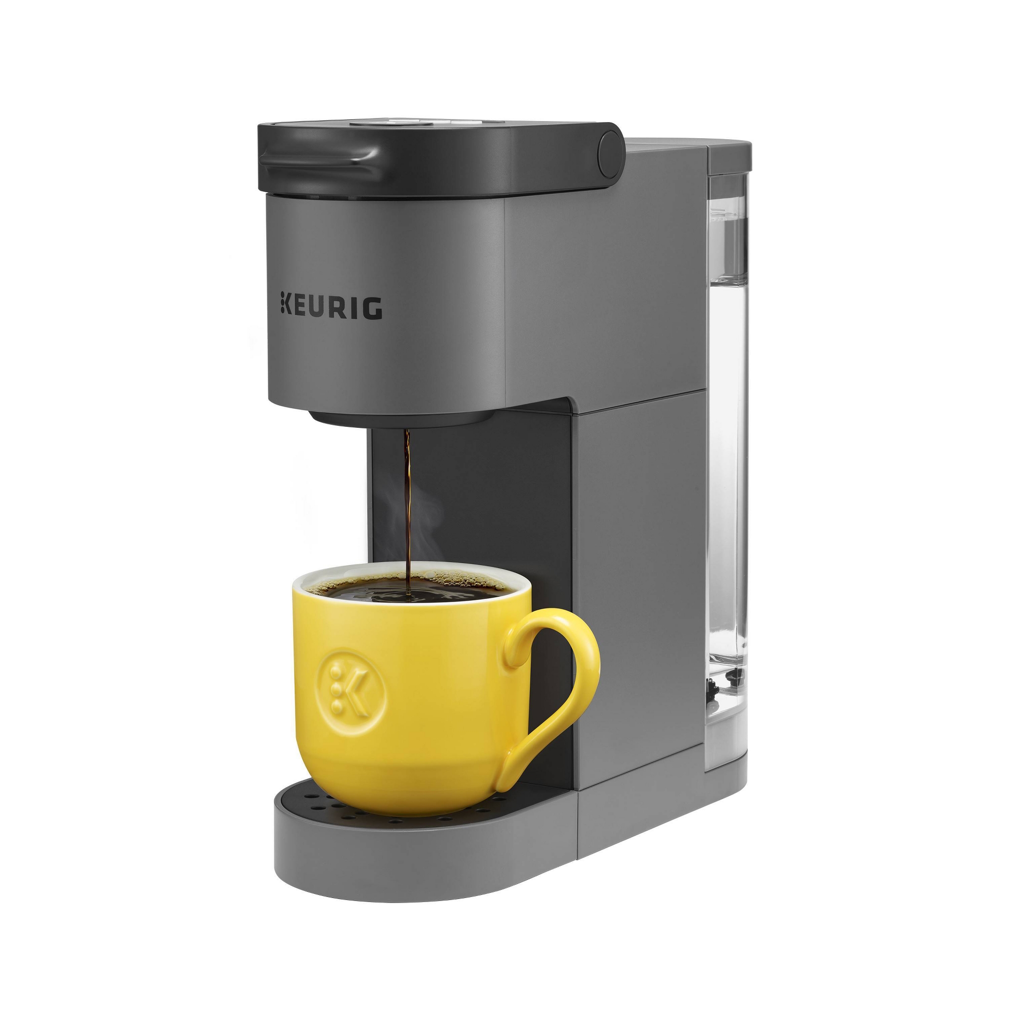 Keurig K-Mini Go Single-Serve K-Cup Pod Coffee Maker Gray: Compact Electric Brewer, 12 oz Capacity, Uses K-Cups & Pods