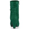 Allegra K Women's Round Toe Ankle Zip Platform High Heel Mid Calf Boots - 4 of 4