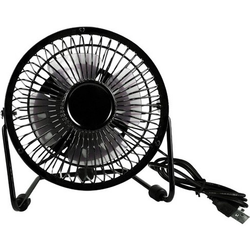 Qvs Portable Usb Powered Mini Desk Fan Pivot Black Target